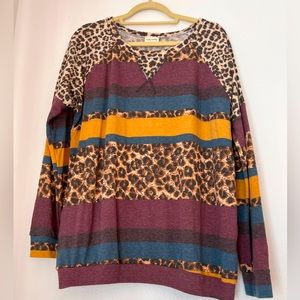 Leopard sweater shirt